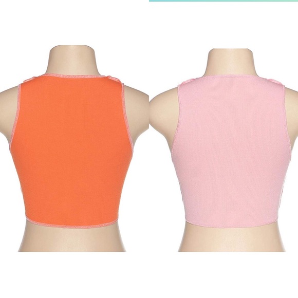 Ripped Colorblock Crop Top 👁🗨 - Picture 5 of 6